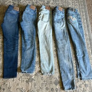 LOT of 5 pairs of name brand jeans